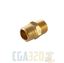 Picture of 1/8" x 1/8"MPT Brass Hex Nipple